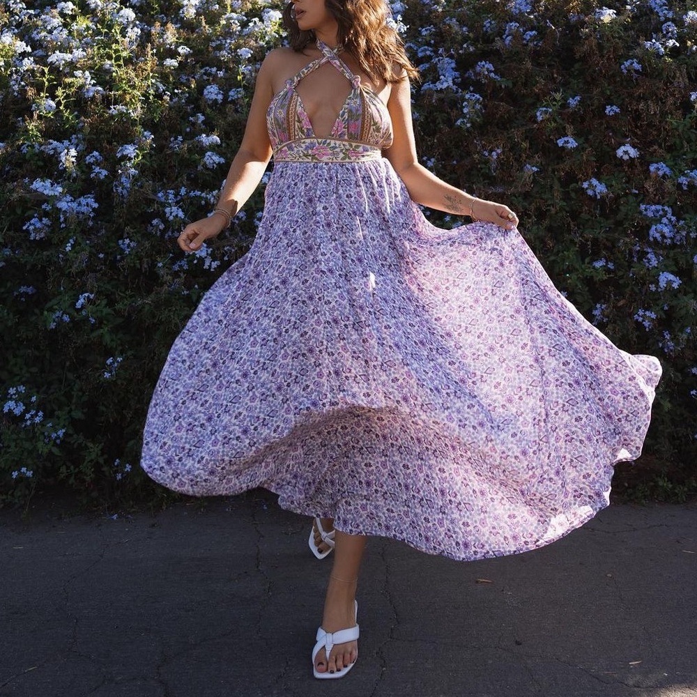 Spell Sienna Halter Maxi Dress